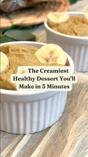 Creamy Banana Mousse 🍌 Easy No-Bake Healthy Dessert