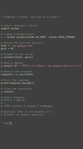 network security basics #python #showcase