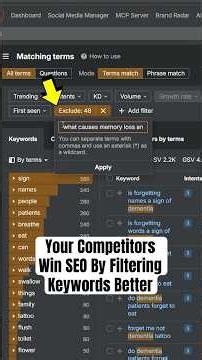 Your Competitors Win SEO By Filtering Keywords Better