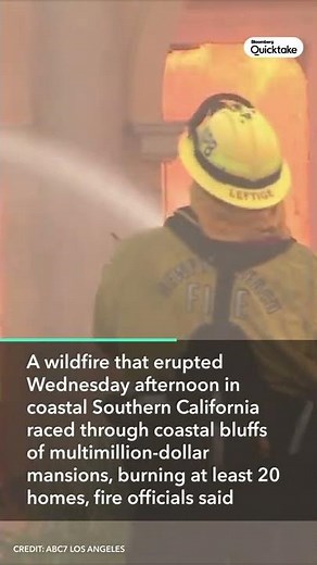 Southern California Fire Destroys Mansions