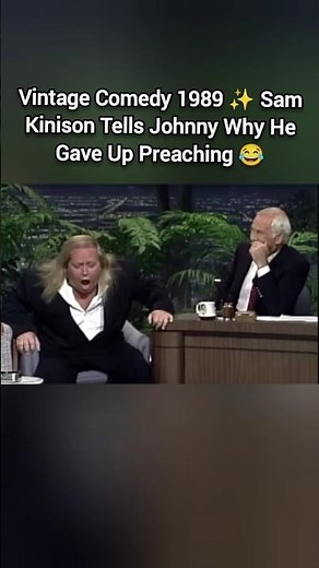 Vintage Comedy 1989 ✨ Sam Kinison Tells Johnny Why He Gave Up Preaching 😂