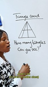 Triangle count. #viralreelsfacebook #mathematics #mathreels #mathchallengetest | Jude's art
