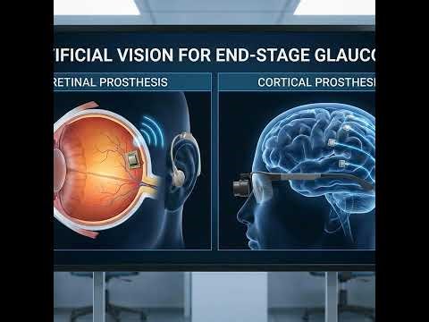 Artificial Vision for End-Stage Glaucoma: Retinal vs. Cortical Prostheses