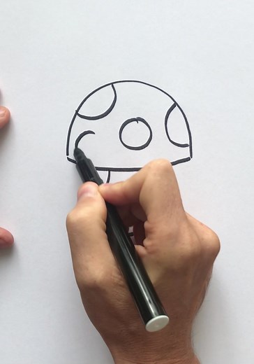 How To Draw A Mushroom. How to draw a mushroom easy. How to draw a mushroom step by step. #howtodraweasy #howtodrawforkids #easydrawingforkids