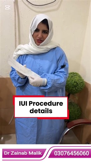 IUI Procedure Explained by Dr. Zainab Malik#IUIProcedure #InfertilityTreatment #FertilityCare