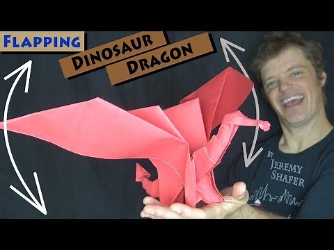 Origami Flapping Dinosaur Dragon