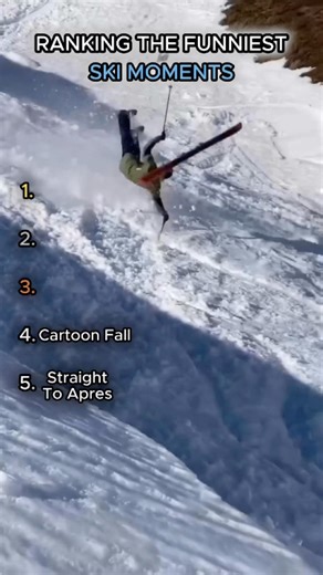 Ranking The Funniest Ski Moments!😂 #skiingfails #funnyfails