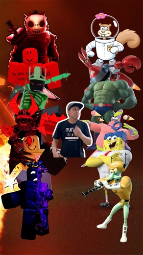 Forsaken Roblox VS SpongeBob and Friends #shorts #forsakenroblox #spongebob