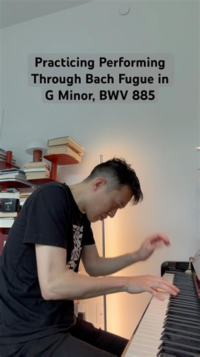 Piano Practice - Bach Fugue in G Minor, BWV 885 (1) - 5/14/26 #pianolessonsonline
