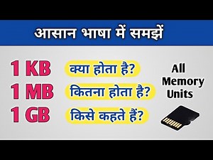 Memory Units :- MB, GB, KB...full form