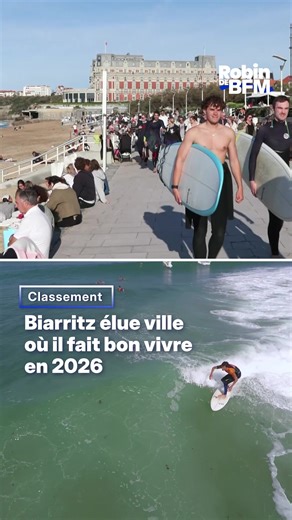 Pour la deuxième année consécutive, Biarritz se hisse à la première place du classement des villes et villages où il fait bon vivre en France, devant Annecy et Angers. #biarritz #ville #classement