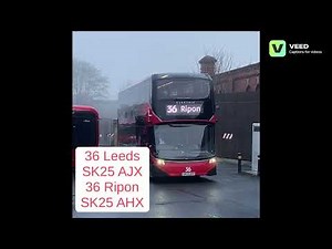 Buses at Harrogate Bus Station 20/12/2025