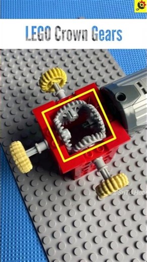 How LEGO Technic Crown Gear Works #lego #legotechnic