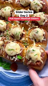 Meatball Sliders ⭐️ Recipe in Comments | fedbysab.com