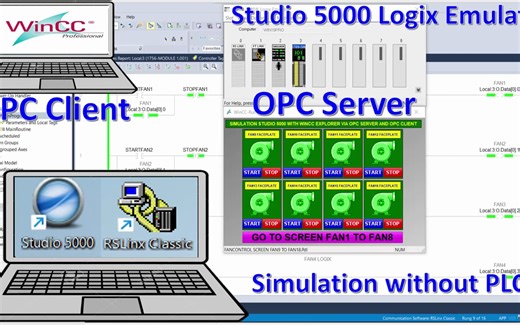 Rockwell Studio 5000 V33 Studio 5000 Emulate V33 connect with WinCC Explorer V7.