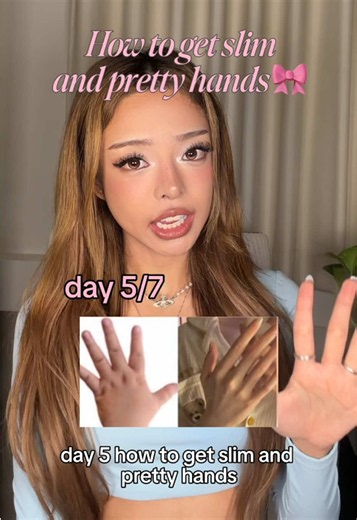 if you want slim pretty hands try these simple exercises and tips! #workout #glowup
