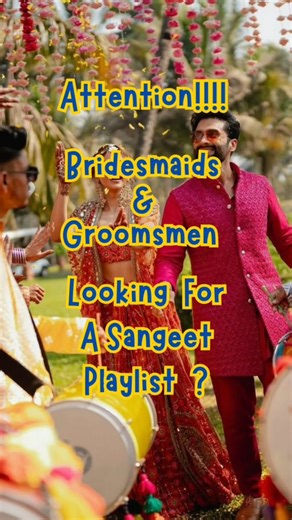 Antra Entertainment | Event Planner on Instagram: "Sangeet Playlist for Bridesmaids & Groomsmen 💃🏻🕺 [sangeet, playlist, wedding playlist, Sangeet Choreography, wedding planner, wedding reels, Trending songs, Viral, Indore wedding, event planner, Indian wedding fun, Viral moments, Viral weddings, the brides of India, Wed me good, funny moments, Shadi season, bride & groom] #sangeetperformance #weddingsongideas #sangeetsongs #indianweddingglam #indianweddingplanning"