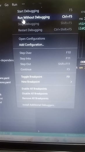 How to run flutter app on vs code