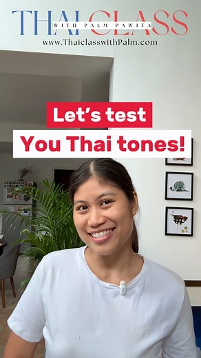 22K views · 484 reactions | Let’s test your tones  #thai #learnthai #learnthailanguage #thailand #thailanguage #speakingthai #thai | Thai Class with Kru Palm - Pawita | Facebook