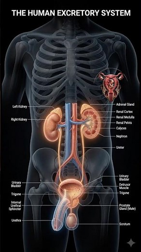 The Human Excretory System Explained in 3D | How Your Kidneys Filter Blood and Remove Waste