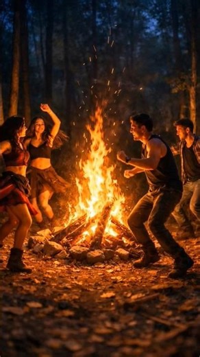 Fire Dance Night 🌙 | Forest Tribal Dance | Campfire Song Performance