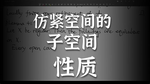 点集拓扑：仿紧性的引入(2)