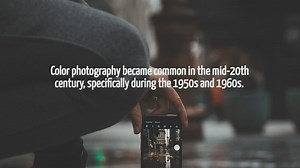 When Was Color Photography Common