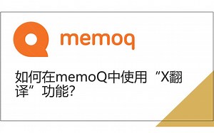 【memoQ教程】如何在memoQ中使用X翻译功能（详细版）