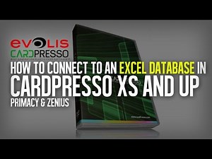 How to connect to an Excel Spreadsheet in Cardpresso