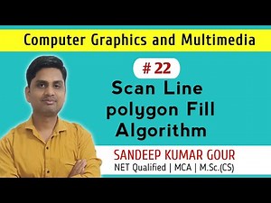Scan line polygon fill algorithm | Polygon Area Fill Algorithm