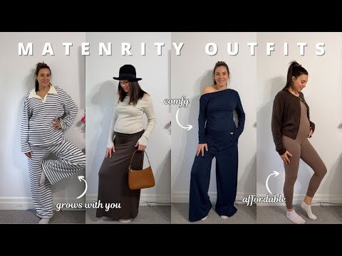 BUMP FRIENDLY OUTFITS | affordable and comfortable pregnancy fall and winter outfit try on haul