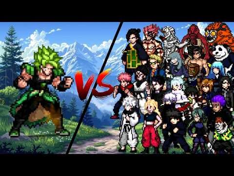 Broly VS All of JJK! | Dragon Ball Super VS JJK | Jump Force Mugen V14