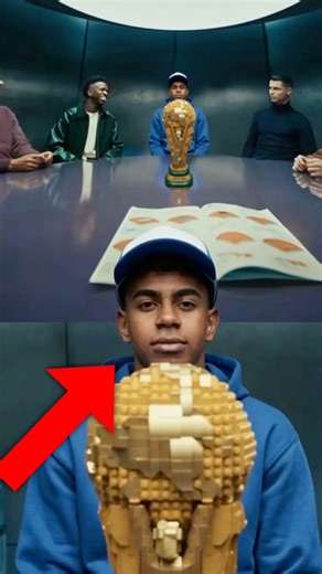 Lamine Yamal hidden in the Messi Ronaldo Mbappé ad 😳