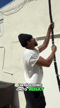 Epic Rope Climb FAIL! You Won't BELIEVE The Fall! #shorts