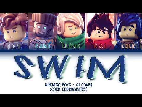 [AI COVER] NINJAGO BOYS - "SWIM" (orig. by BTS) | Color Coded & Lyrics