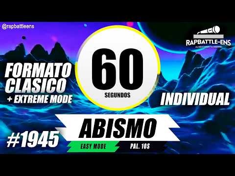 🎤 Formato FMS Individual 🔥 Base de Rap Para Improvisar Con Palabras | ENTRENAMIENTO FMS #1945