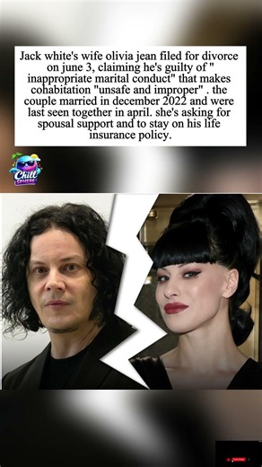 Jack white's wife files for divorce citing inappropriate conduct 👀💔