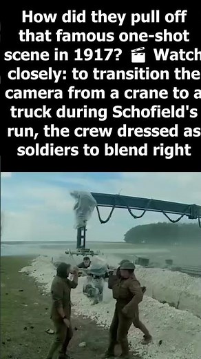 How did they pull off that famous one shot scene in 1917 🎬 Watch closely to transition the camera f
