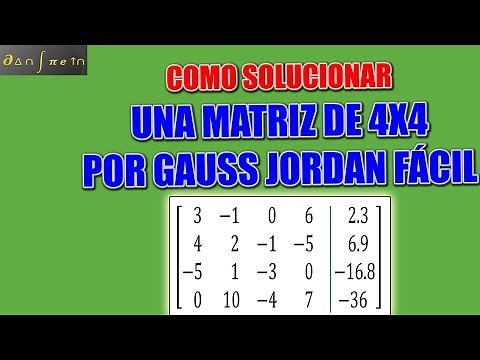 Como resolver una matriz de 4X4 en 6 pasos