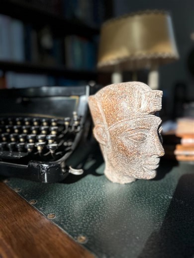 Vintage Pharaoh Bust – Stone-style Egyptian Sculpture, Mid-century Reproduction - Etsy