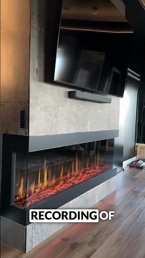 Virtual Electric Fireplaces: The REAL Deal! #shorts