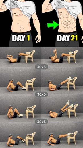 8 chair workout 💪 Do All Exercises 30 Reps of 3 Sets #fitness #fitnessmotivation | Prem Kumar