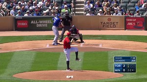 Phil Hughes Ball to Michael Saunders