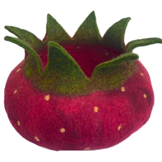 Felt Bowl - Strawberry - Etsy