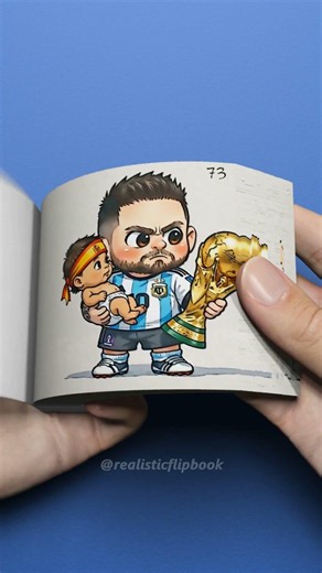 Lionel Messi Chooses Baby Lamine Yamal or the World Cup FlipBook #shorts