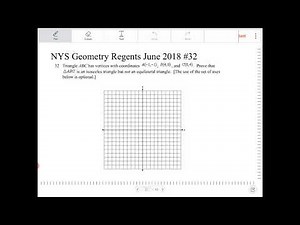 NYS Geometry Regents June 2018 question 32