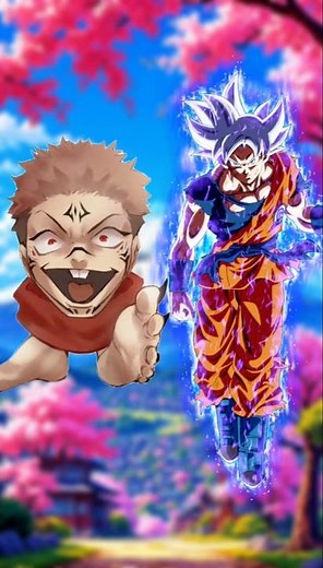 thukuna vs goku | Ultra Instinct Meets The King of Frauds 💀 #amv #thukuna #goku #animevs
