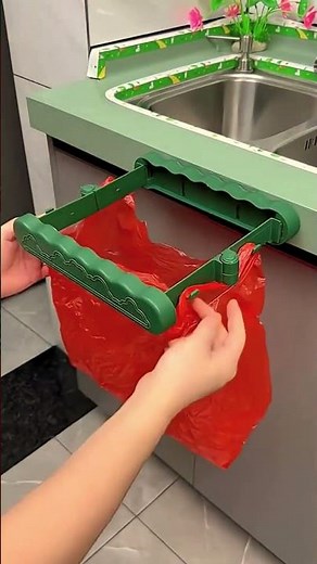 Mini Hanging Trash Bag for Kitchen Use #3851 ‪@sovorsgadget‬