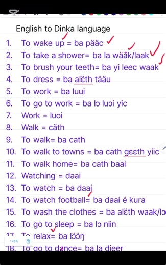 62K views · 685 reactions | New Dinka lesson : Learn Action words in English and DINKA LANGUAGE. Please subscribe to my page and follow. A long video is on a YouTube channel. | DINKA AWEIL dialogue | Facebook