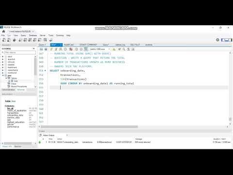SQL Running Total explained in a real life scenario.
